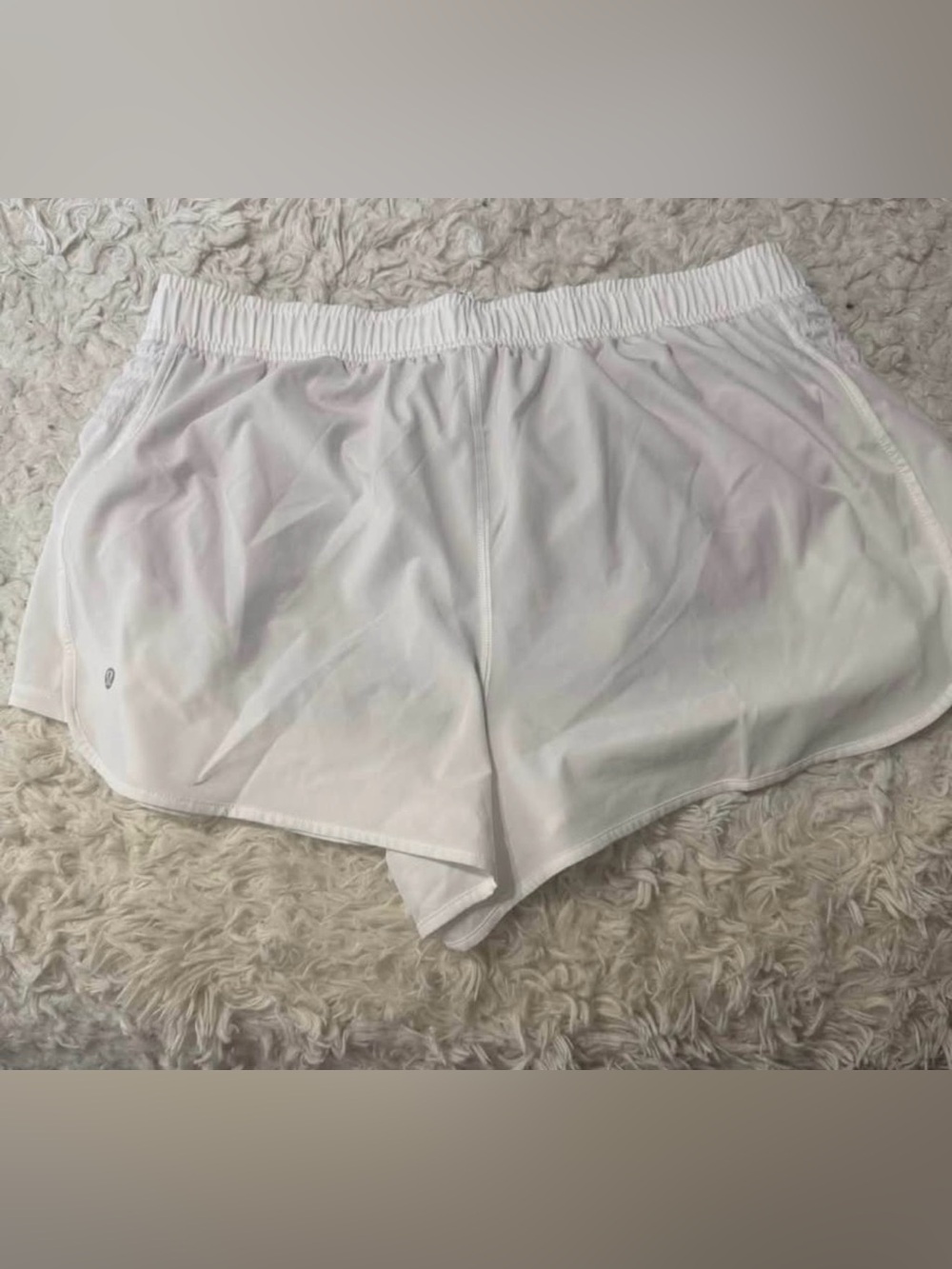 lululemon White Athletic Shorts XL